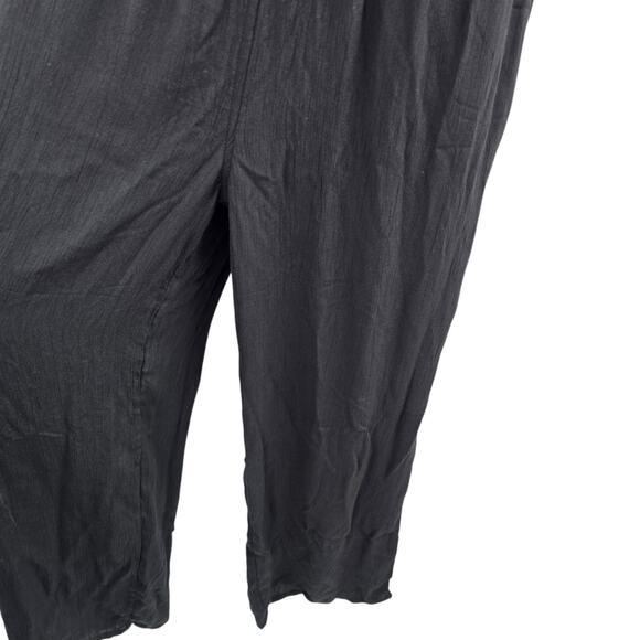 prAna Jumpsuit Women's Size Small Black Wide Leg Lightweight Summer Vacation - Picture 7 of 13